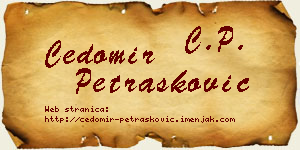Čedomir Petrašković vizit kartica